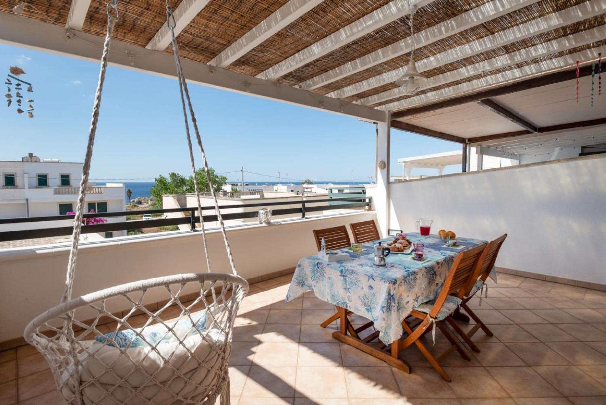 Casa Vacanze Orlando - Con Veranda Vista Mare A 200M Dal Mare Santa Maria di Leuca Extérieur photo